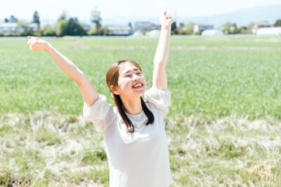 背伸び